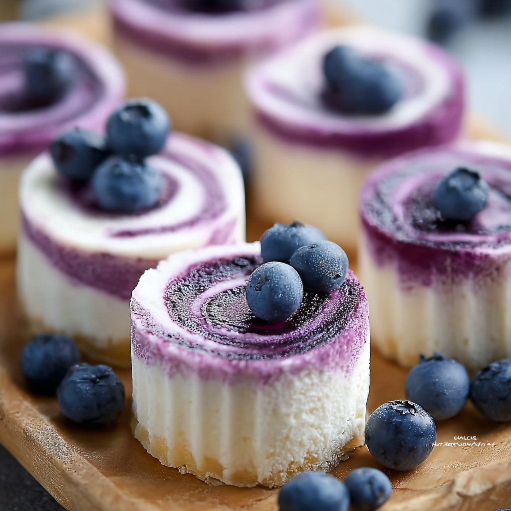 Blueberry Marbled Yogurt Bites: The High-Protein “Frozen Marble” Snack