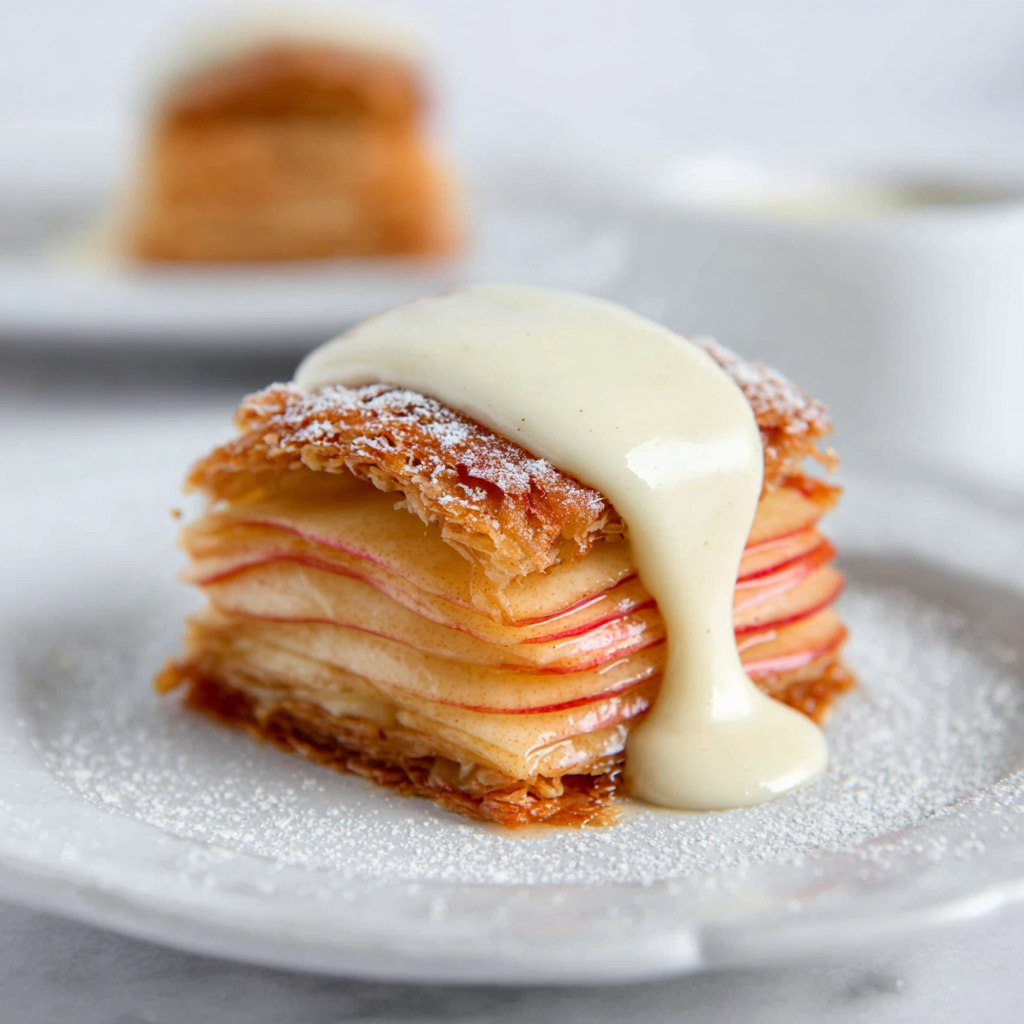 Apple Mille-Feuille with Vanilla Custard: The “Thousand-Layer” Orchard Crisp