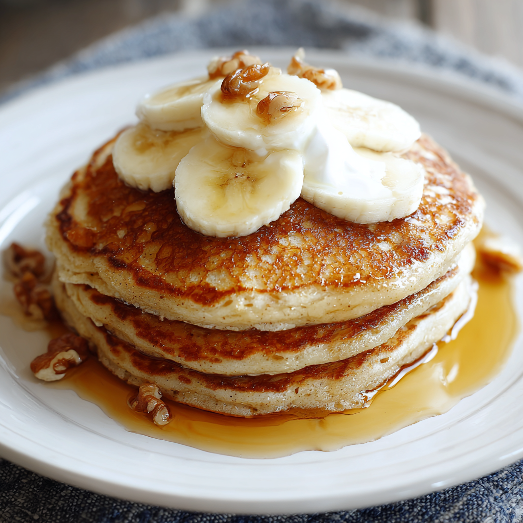 Banana-Cinnamon Yogurt Pancakes: The “Fluff-Structure” Power Breakfast