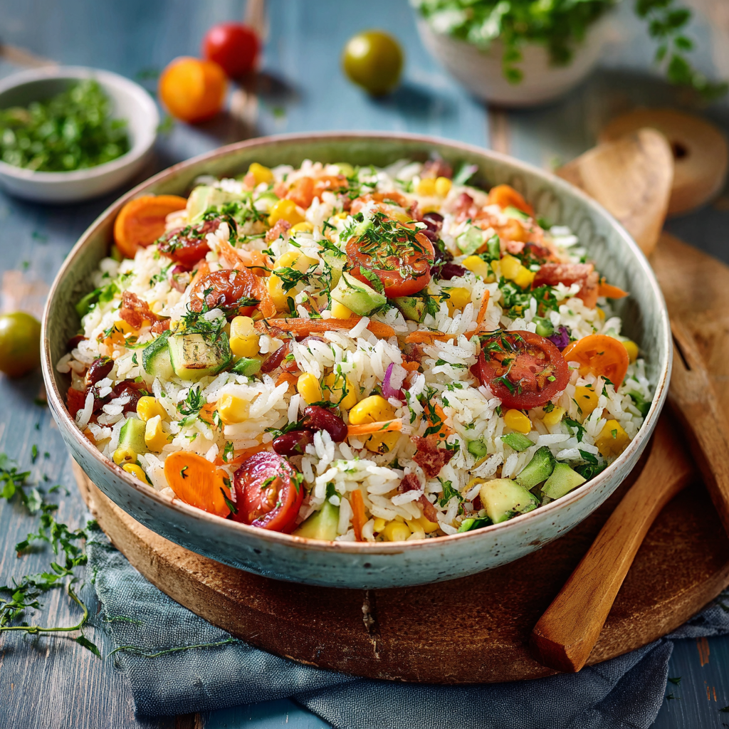 Savory Rice Salad: The “Texture-Rich” Mediterranean Bowl