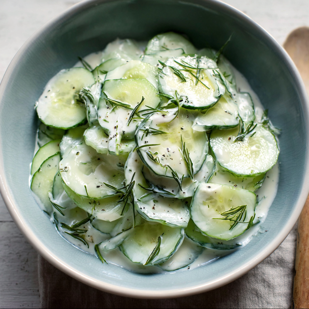 Creamy Cucumber Salad (Viral-Inspired & So Addictive!)