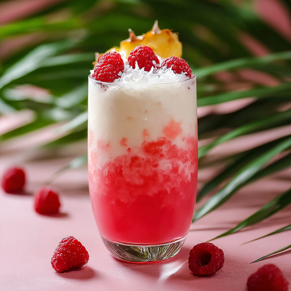 Raspberry Colada Twist: The “Berry-Botanical” Tropical Refreshment