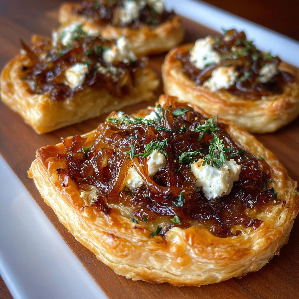 Caramelized Onion and Goat Cheese Tarts: Elegant, Savory & Irresistible