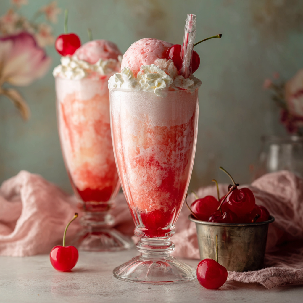 Shirley Temple Ice Cream Float: The “Retro-Fizz” Creamery Treat