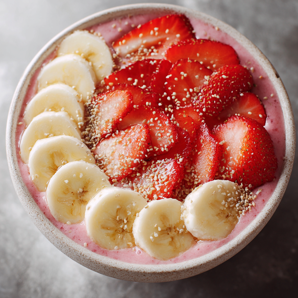 Strawberry & Banana Smoothie Bowl