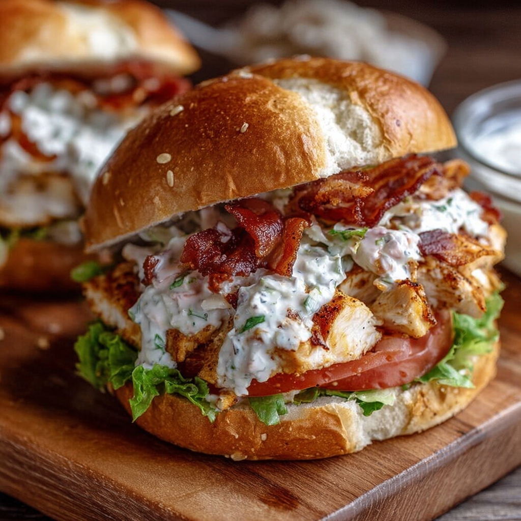 Chopped Chicken Bacon Ranch Sandwich (Easy, Juicy & Addictive)