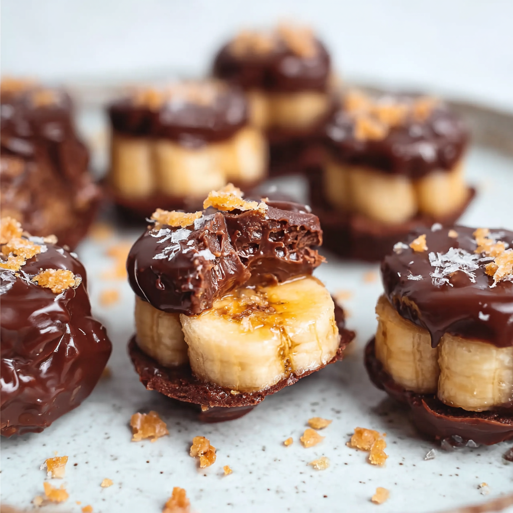 Banana Peanut Butter Chocolate Bites (Easy, No-Bake & Naturally Sweet)