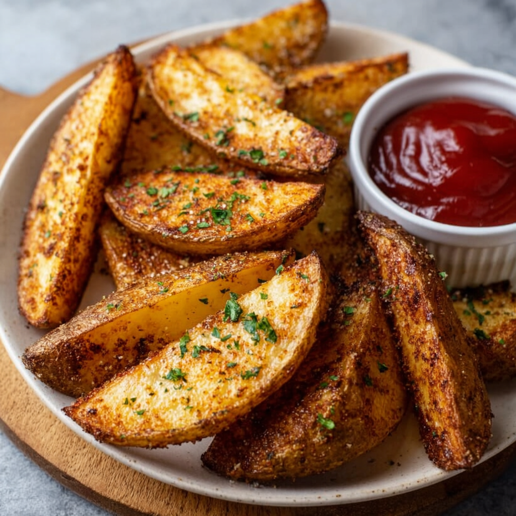 Crispy Baked Potato Wedges (Easy Oven Recipe): The Perfect Golden Side Dish