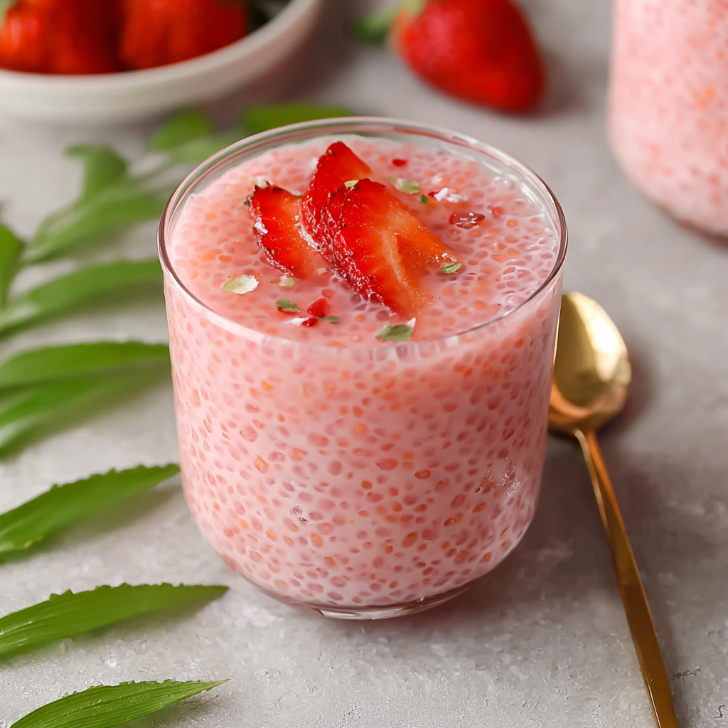 Strawberry Sago (Creamy, Refreshing & Ready in 30 Minutes)
