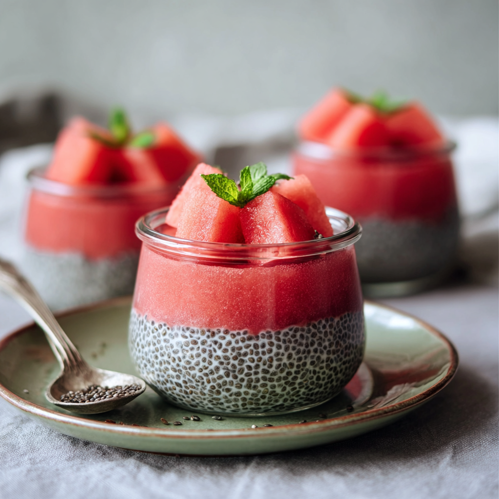 Watermelon Chia Pudding