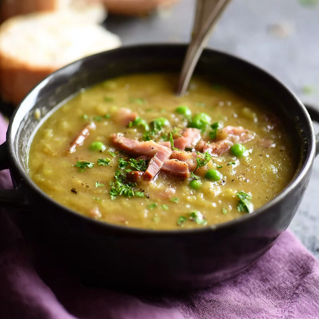 Slow Cooker Pea and Ham Soup