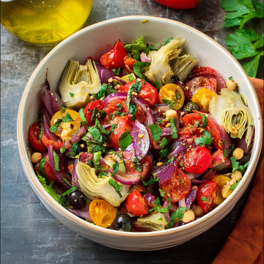 Tuscan Artichoke & Tomato Salad: A Fresh Mediterranean Classic