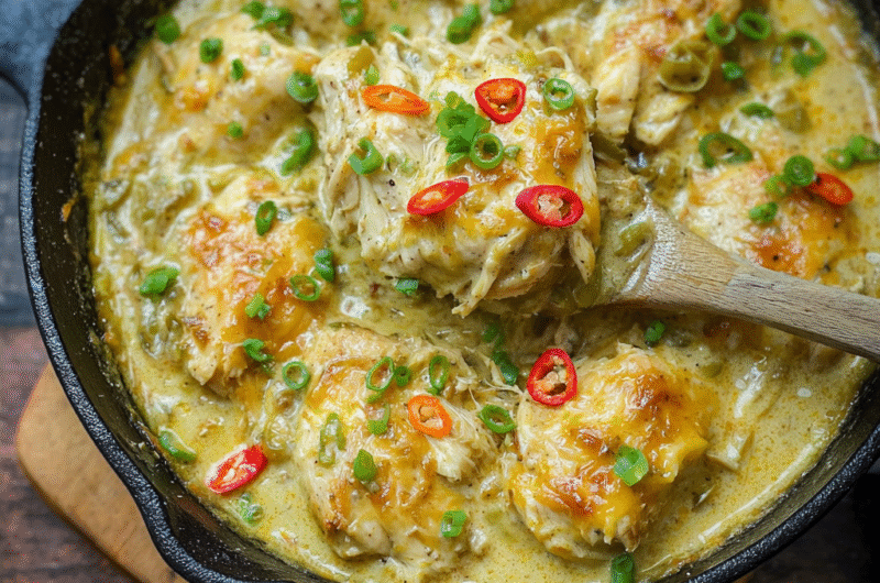 Creamy Keto Green Chili Chicken