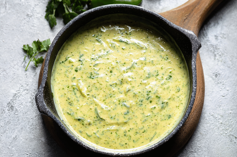 Poblano Cream Sauce (Rich, Smoky & Silky Smooth)
