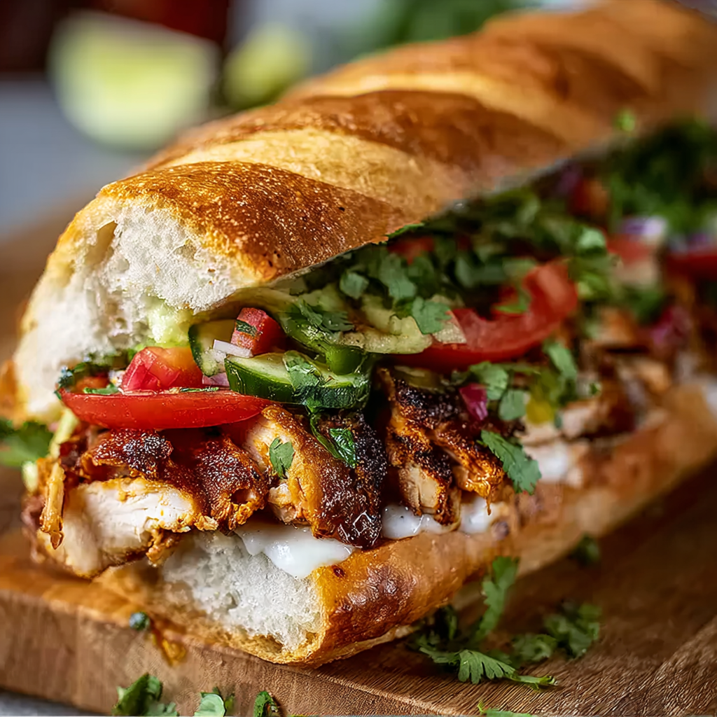 Flavor-Packed Chicken Torta Sandwich