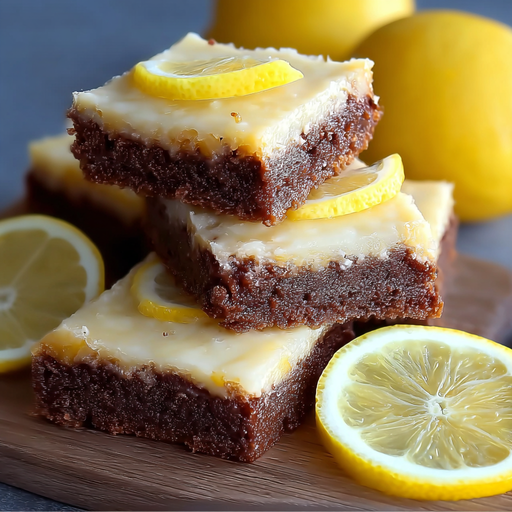 Tangy Lemon Brownies