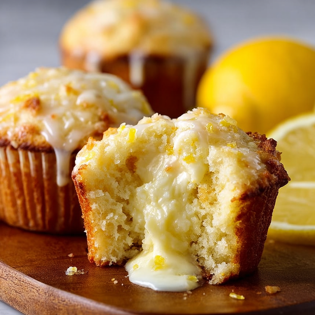 Lemon Cream Cheese Muffins