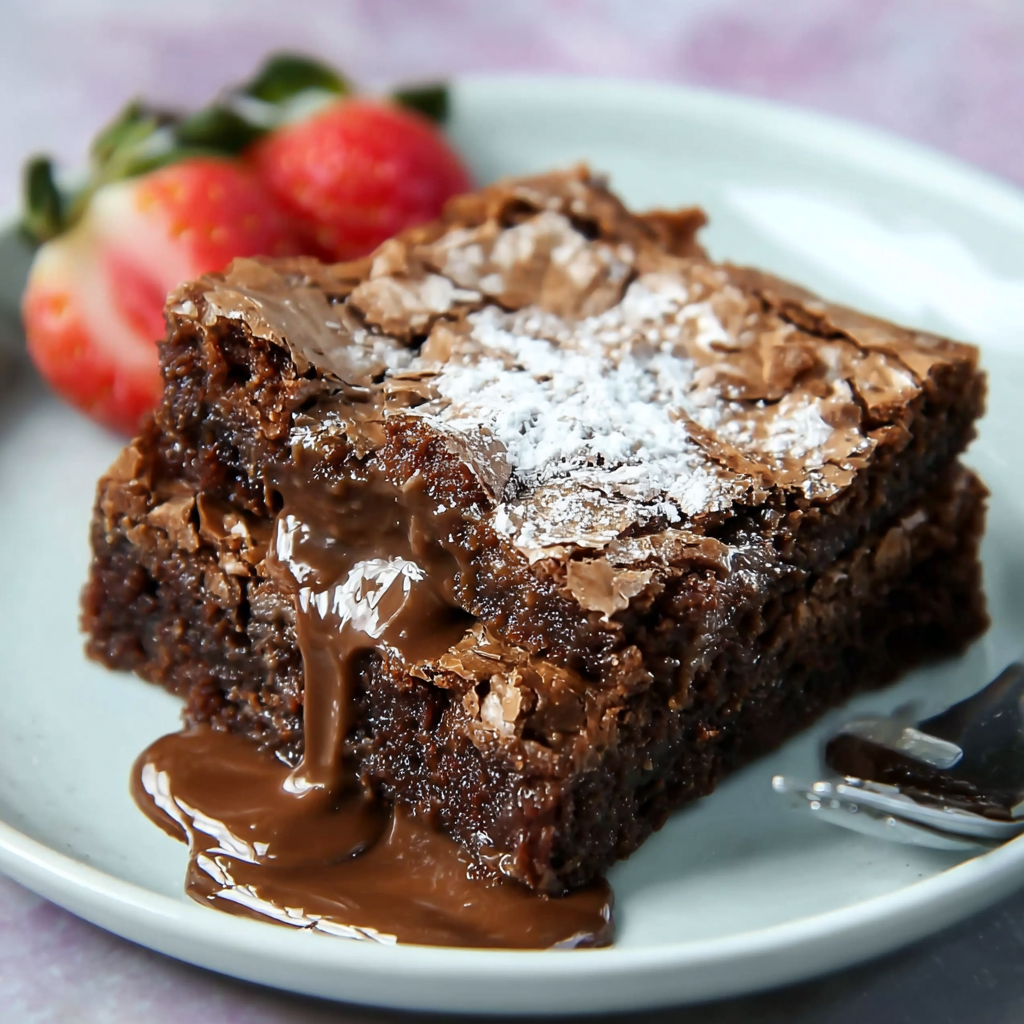 This Chocolate Gooey Butter Cake
