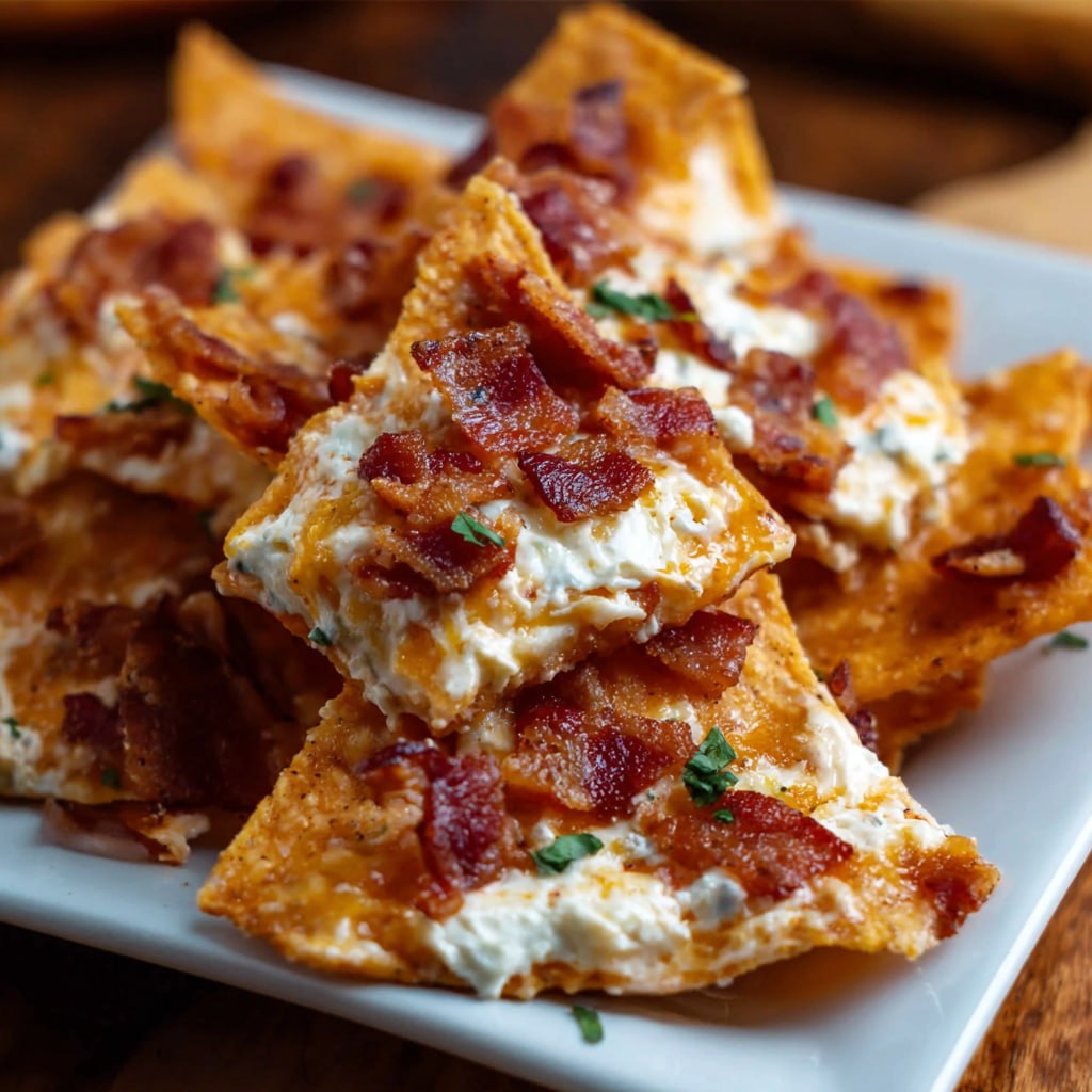 Turkey bacon Dorito bites lighter