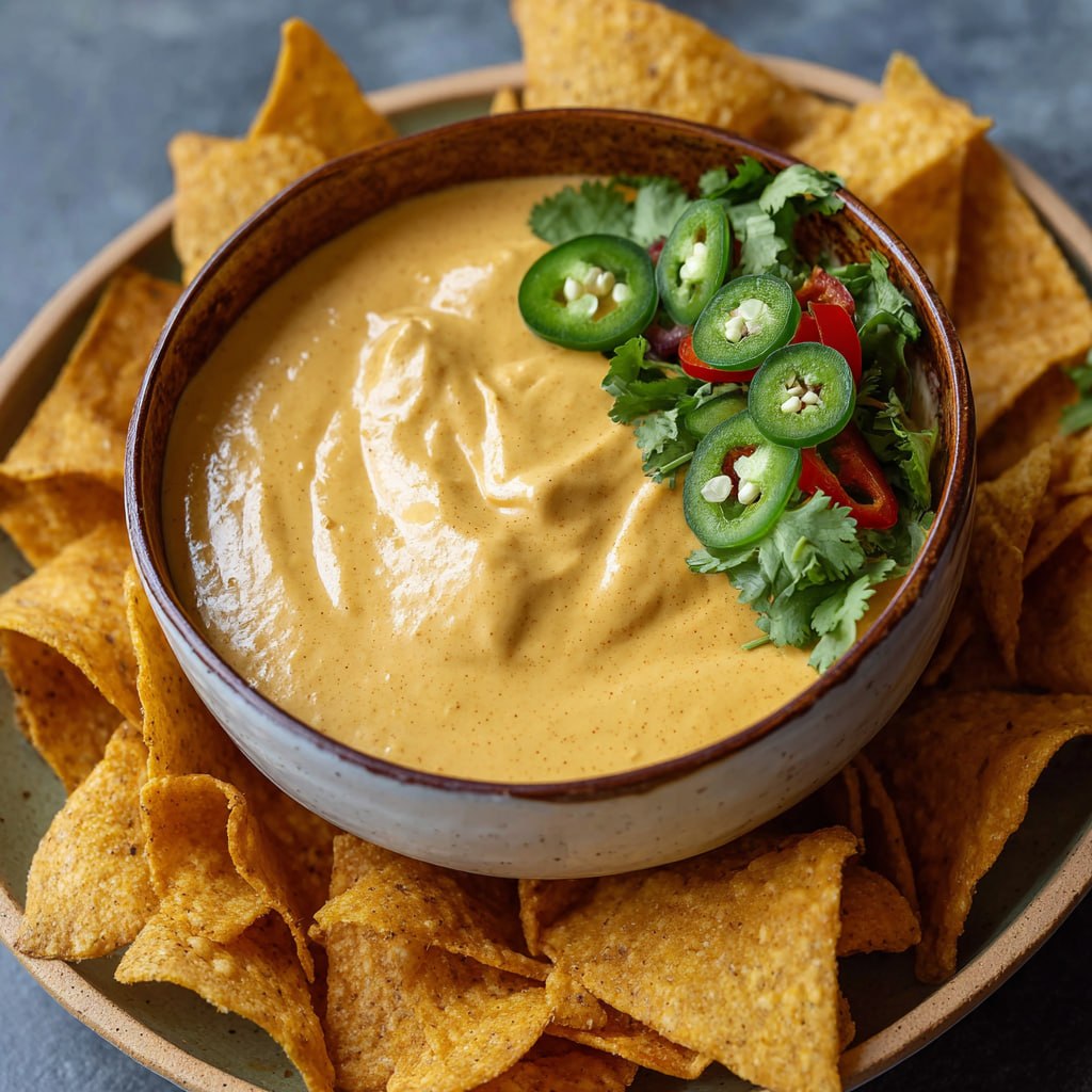 Nutritious plant-based cashew cheese sauce showing golden color and creamy texture clean eating dip