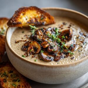 Creamy Roasted Mushroom Soup - photo 1