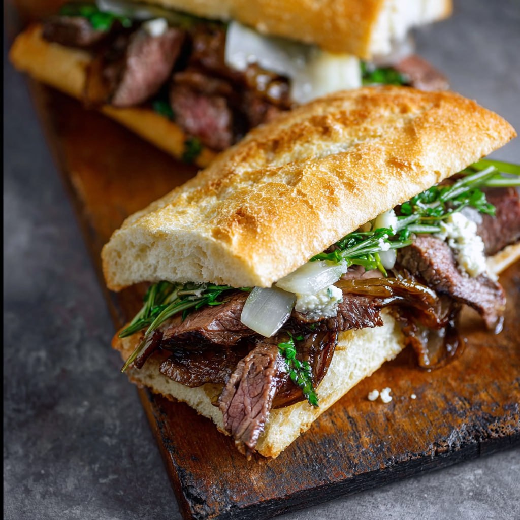 Nutritious steak sandwich with whole grain bread and fresh vegetables