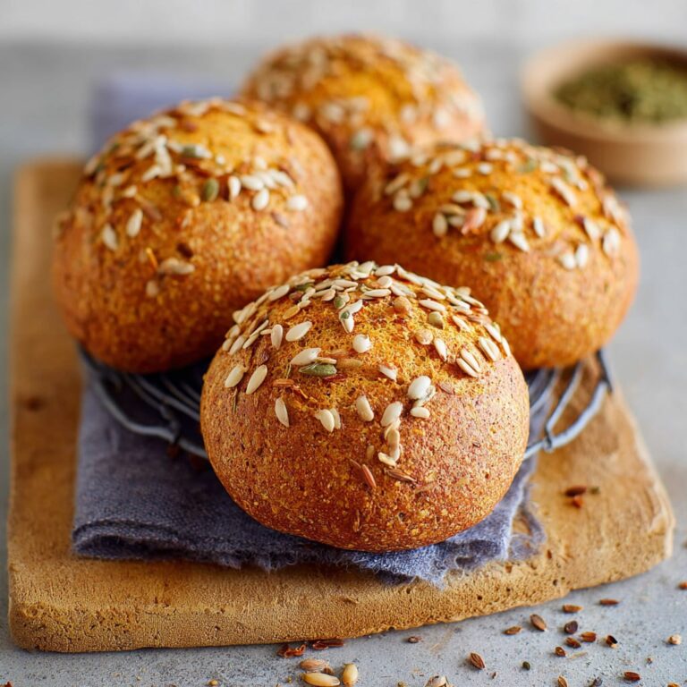 Healthy red lentil bread rolls high in protein and fiber