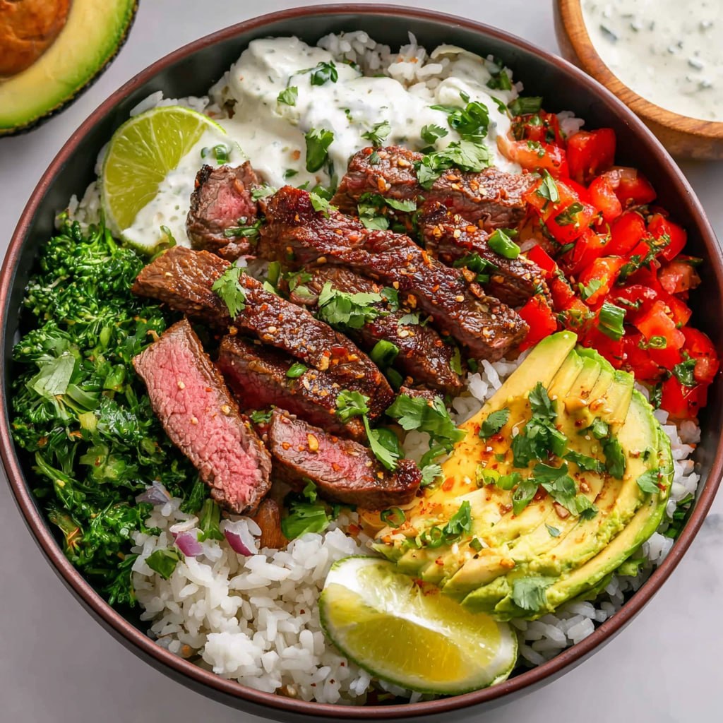 Steak bowl meal prep healthy