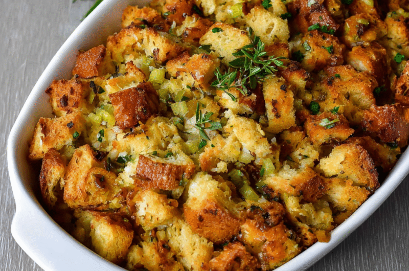 Homemade Stuffing – Buttery, Classic & Irresistible