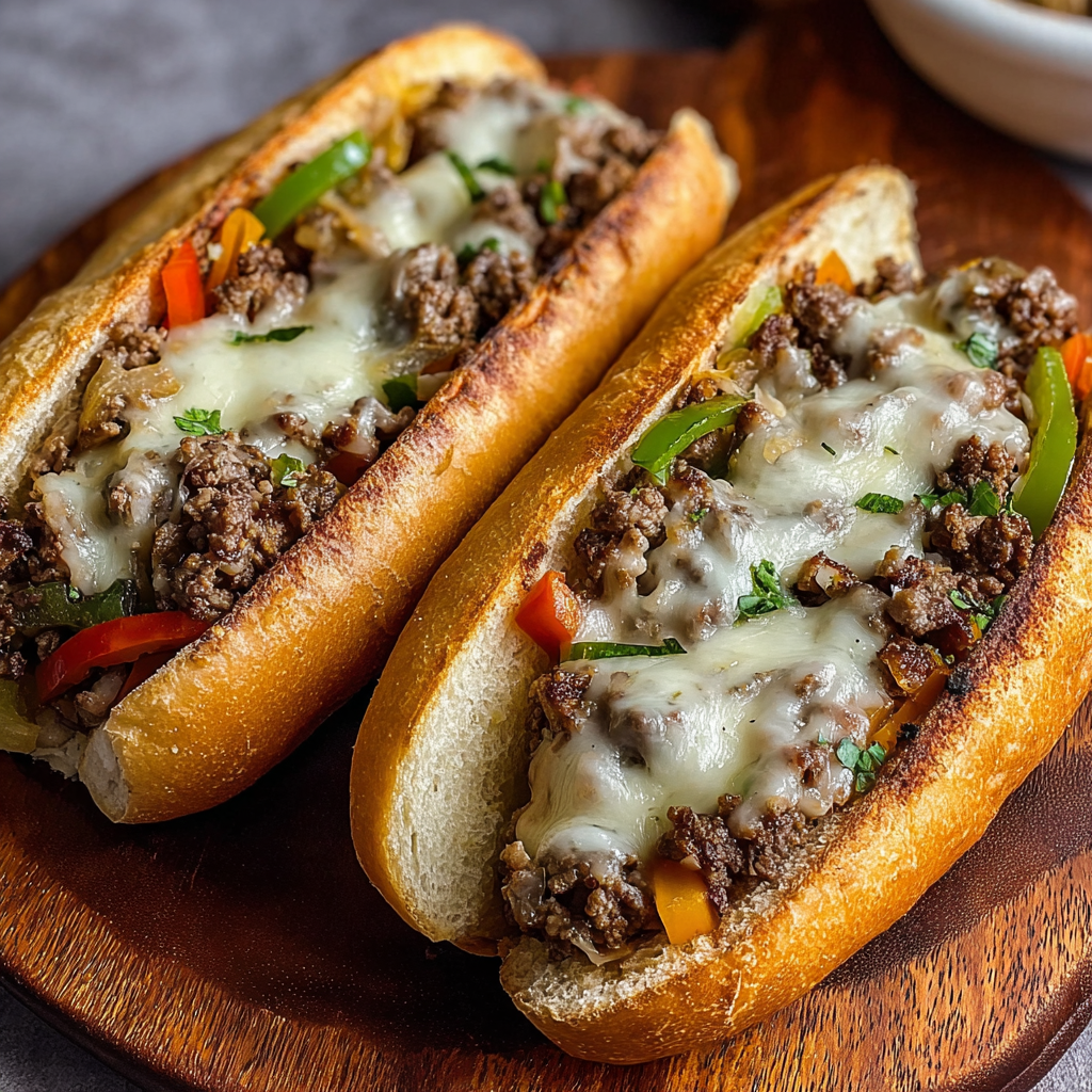 Ground Beef Philly Cheesesteaks: Easy, Cheesy & Flavor-Packed Sandwich Recipe