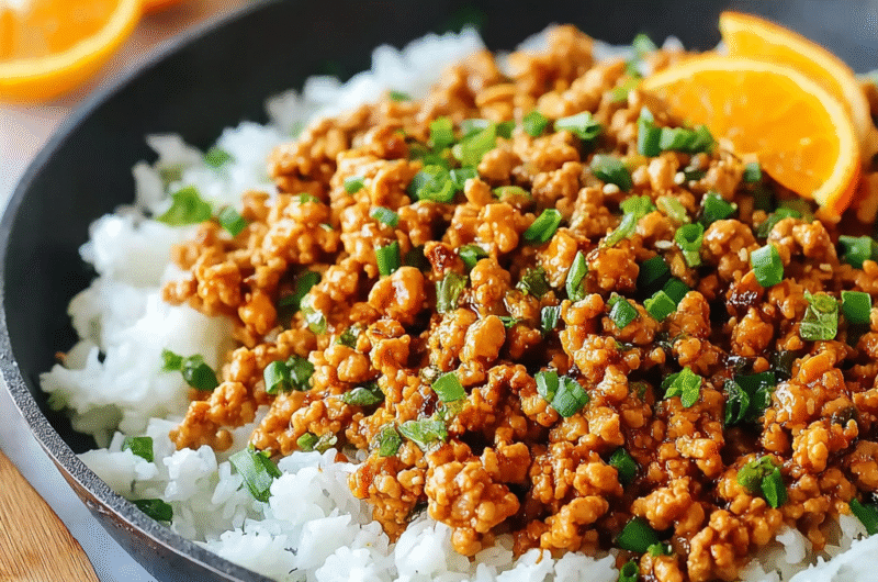 Easy Orange Ground Chicken (25-Minute Healthy Dinner)