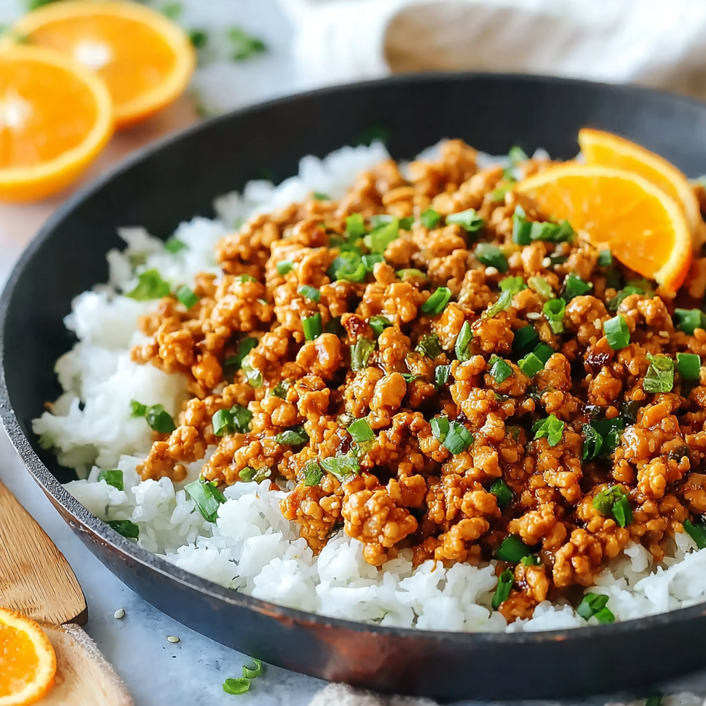 Easy Orange Ground Chicken (25-Minute Healthy Dinner)