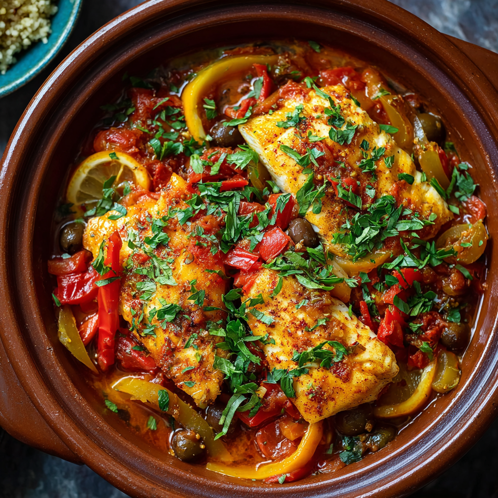 Moroccan Fish Tagine with Ginger & Saffron – Aromatic, Authentic & Flavorful