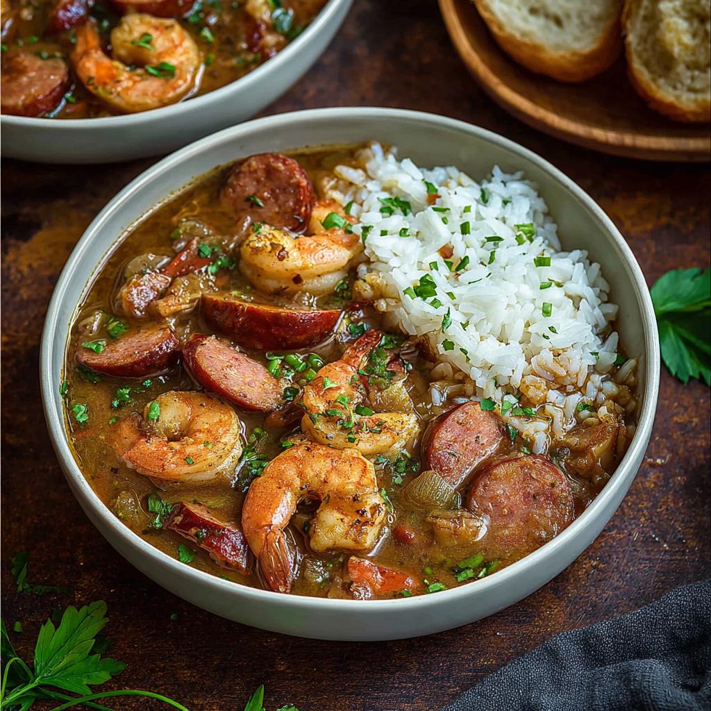 Classic Shrimp & Sausage Gumbo: Rich, Smoky & Authentic Southern Comfort Food