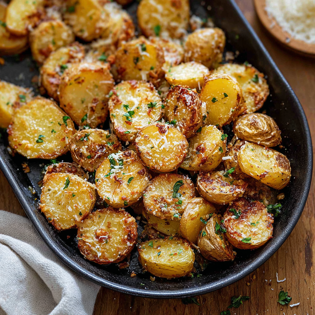 Garlic Parmesan Roasted Potatoes