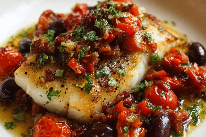 Mediterranean Chilean Sea Bass (Elegant & Easy 30-Minute Dinner)