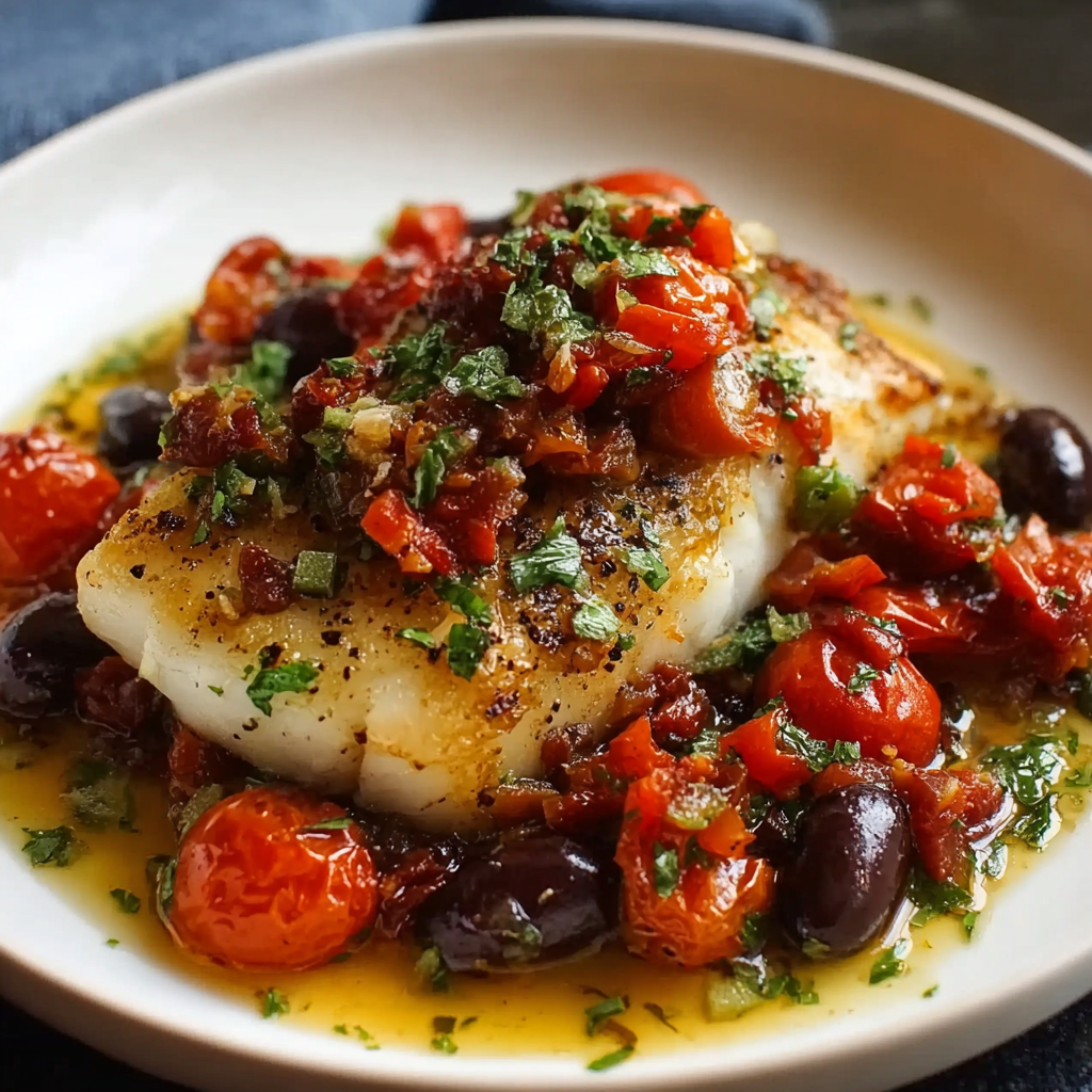 Mediterranean Chilean Sea Bass (Elegant & Easy 30-Minute Dinner)