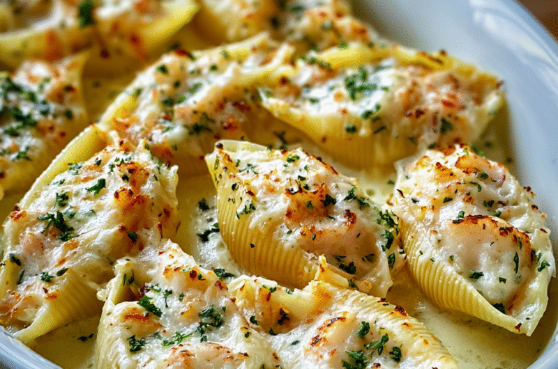 Creamy Seafood Stuffed Shells: A Luxurious, Comforting Pasta Bake