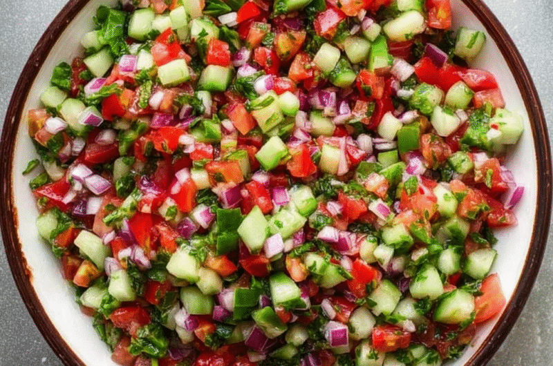 Persian Shirazi Salad (Fresh, Crunchy & Authentic!)