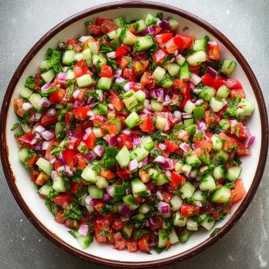 Persian Shirazi Salad (Fresh, Crunchy & Authentic!)