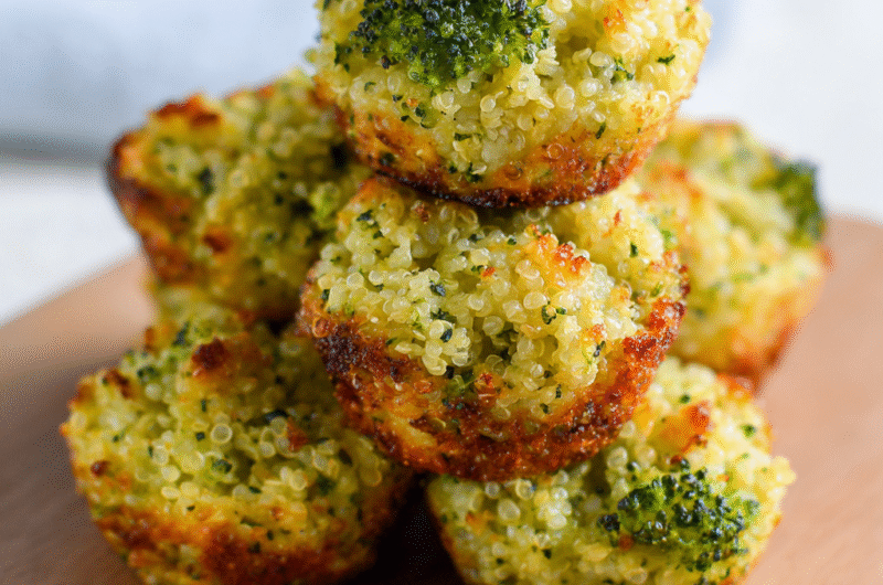 Cheesy Broccoli Quinoa Bites