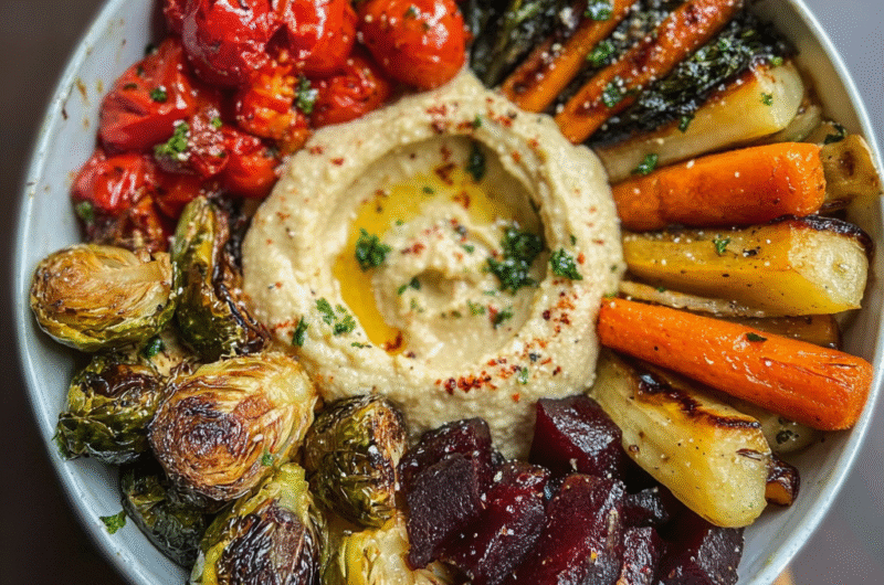 Roasted Veggie and Hummus Bowl Recipe for Easy Dinners