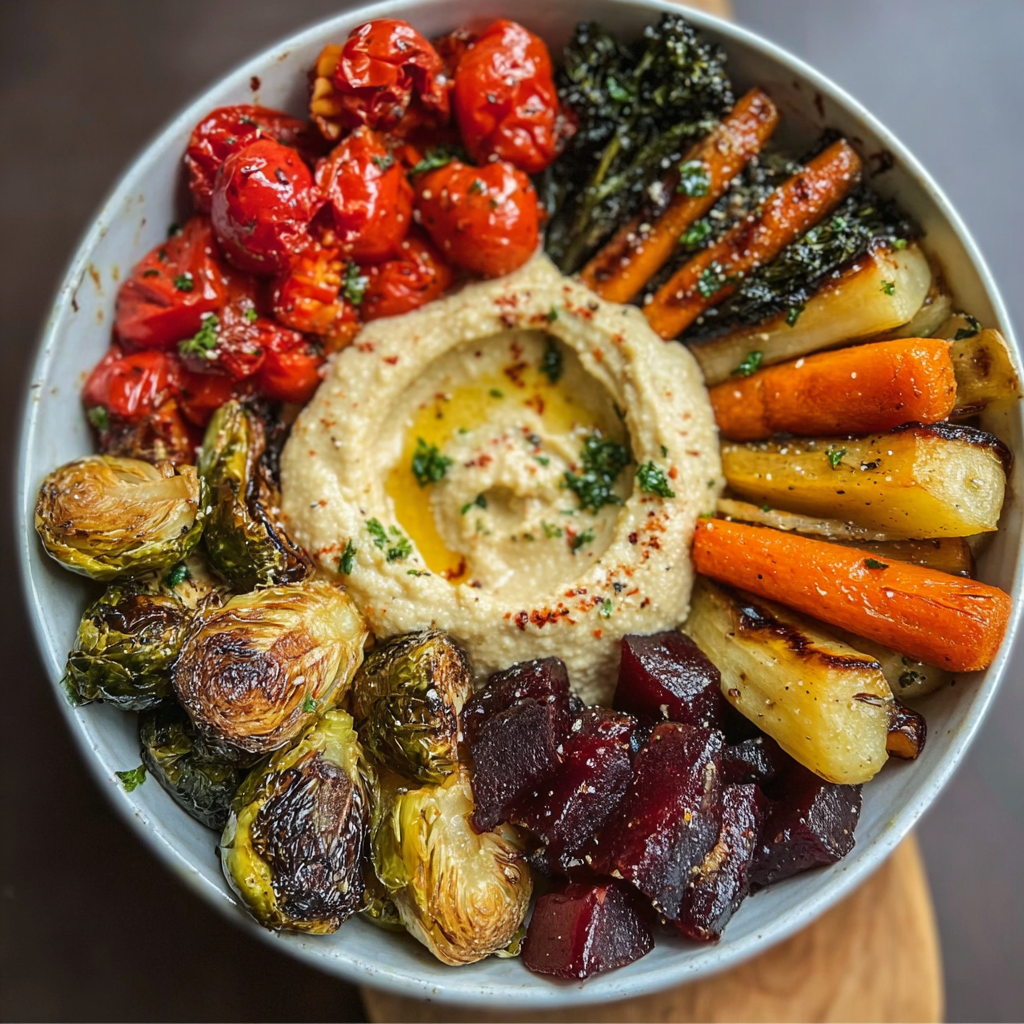 Roasted Veggie and Hummus Bowl Recipe for Easy Dinners