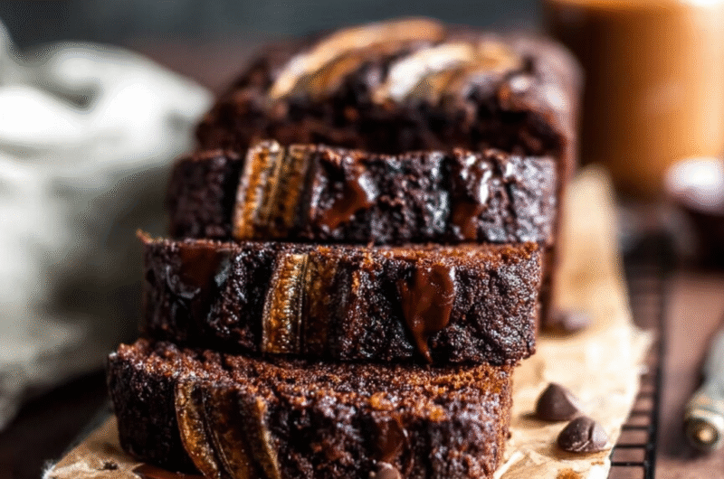 Chocolate Espresso Banana Bread (Ultra Moist & Rich!)