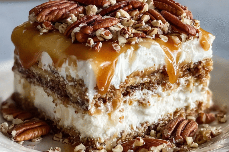 Pecan Pie Lasagna – A No-Bake Dream Dessert