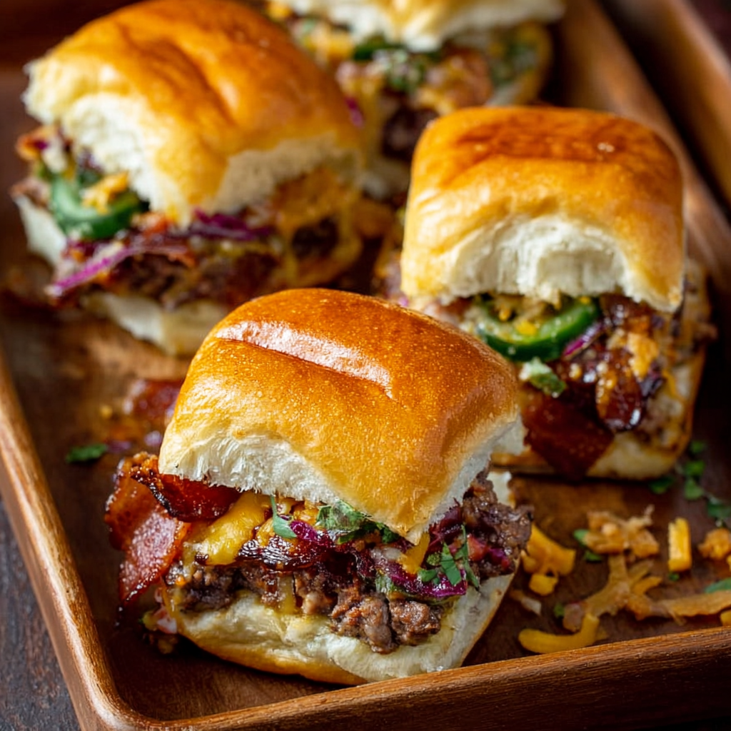 Cowboy Sliders: Juicy, Cheesy & Flavor-Packed Mini Burgers for Any Occasion