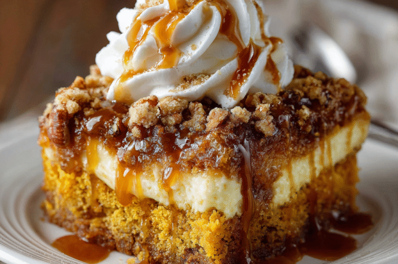 Pumpkin Dump Cake (Easy 3-Layer Fall Dessert)