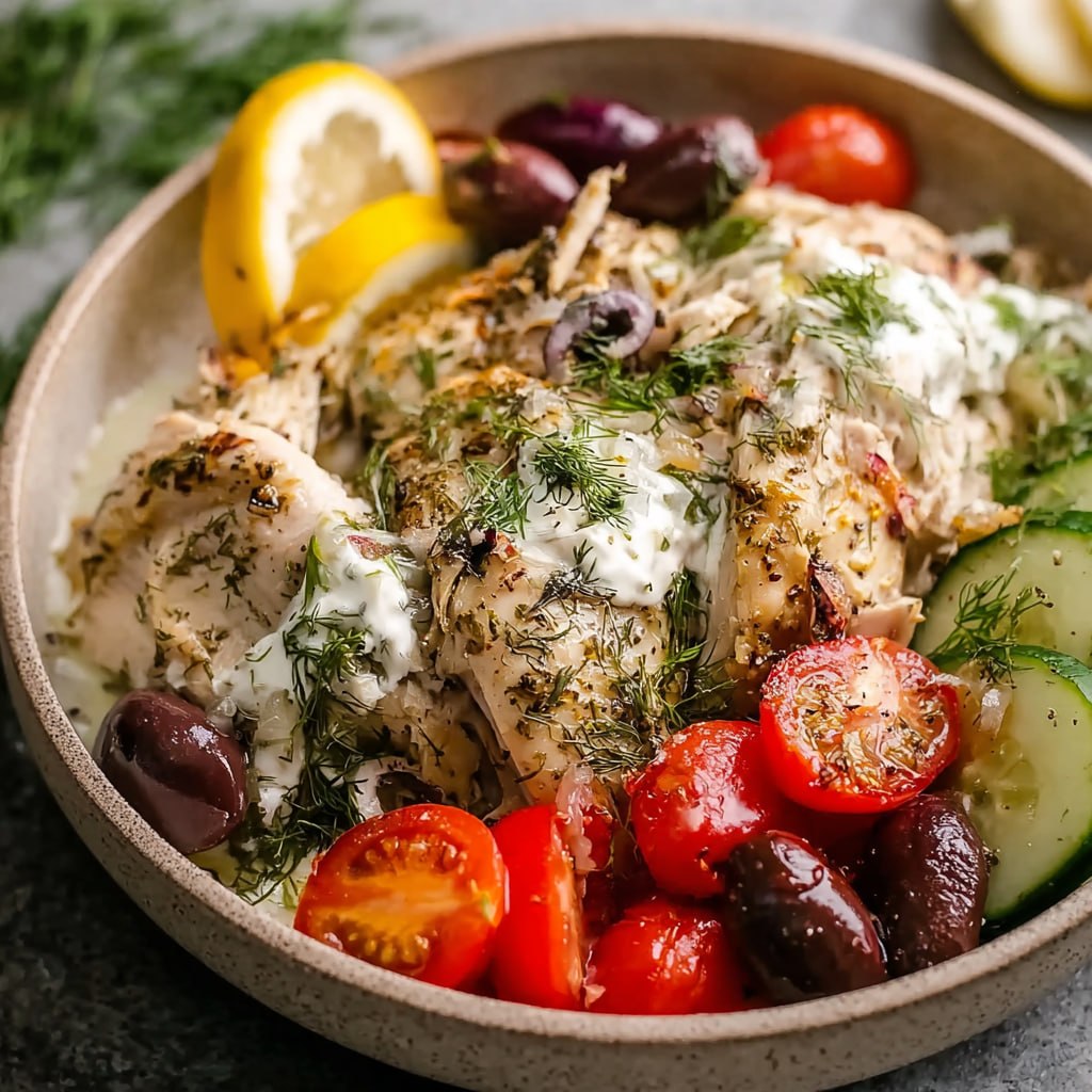 Slow Cooker Greek Chicken (Lemony, Herby, Hands-Off in 4 Hours)