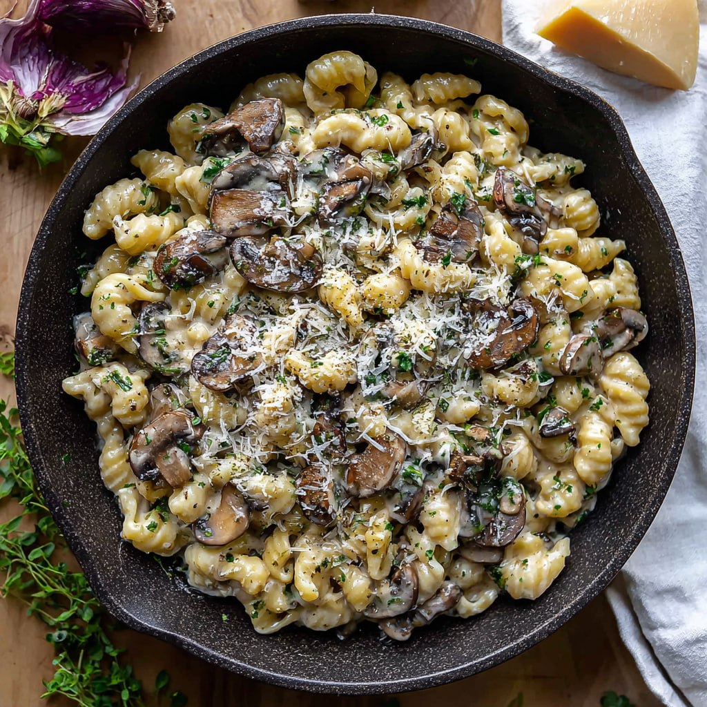 Creamy Roasted Garlic & Mushroom Pasta (30-Minute Restaurant-Quality Comfort)