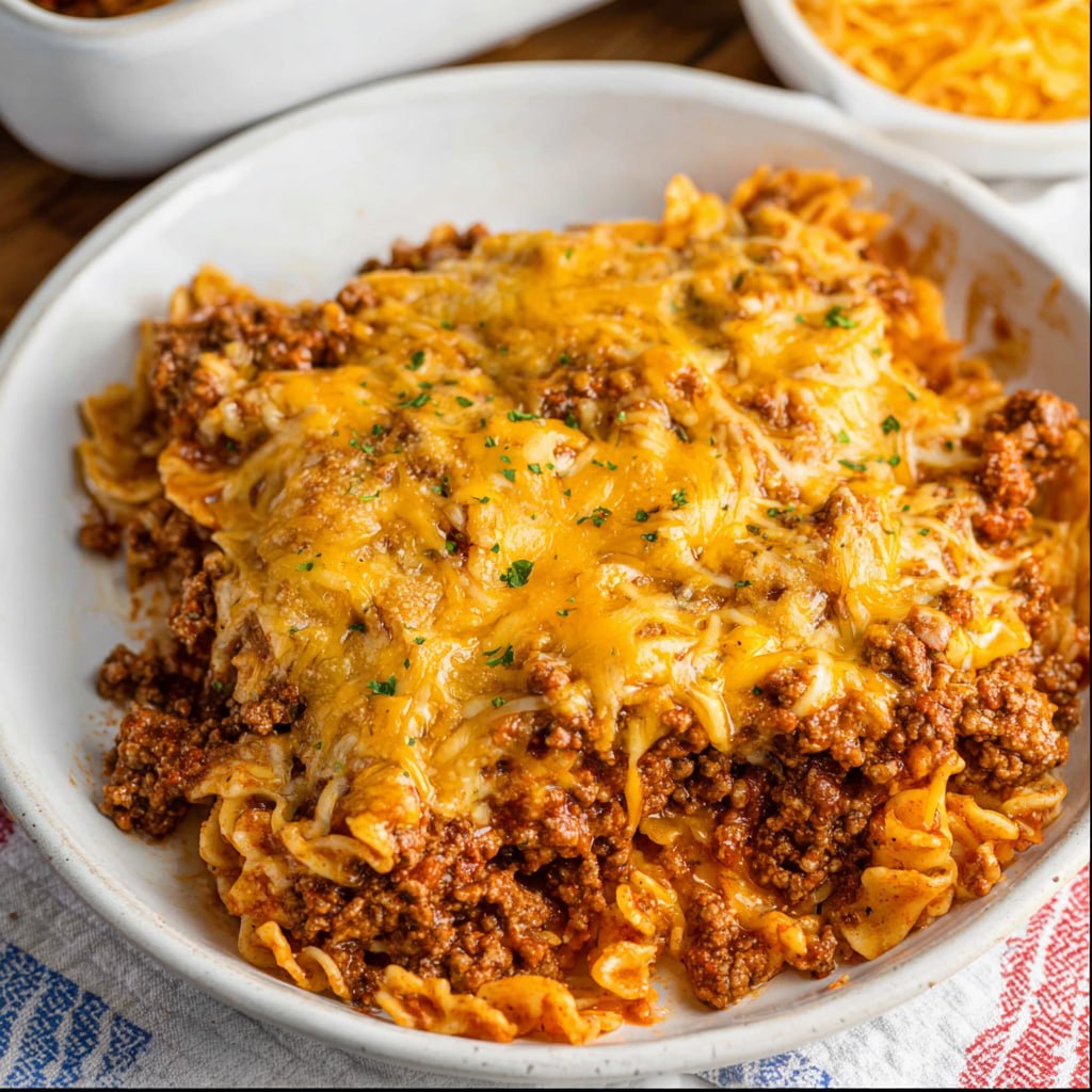 Sloppy Joe Casserole (One-Dish Cheesy Comfort in 45 Minutes)